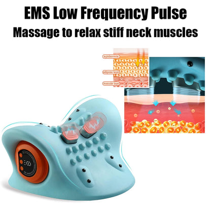 AuraRest EMS Neck Traction Pillow