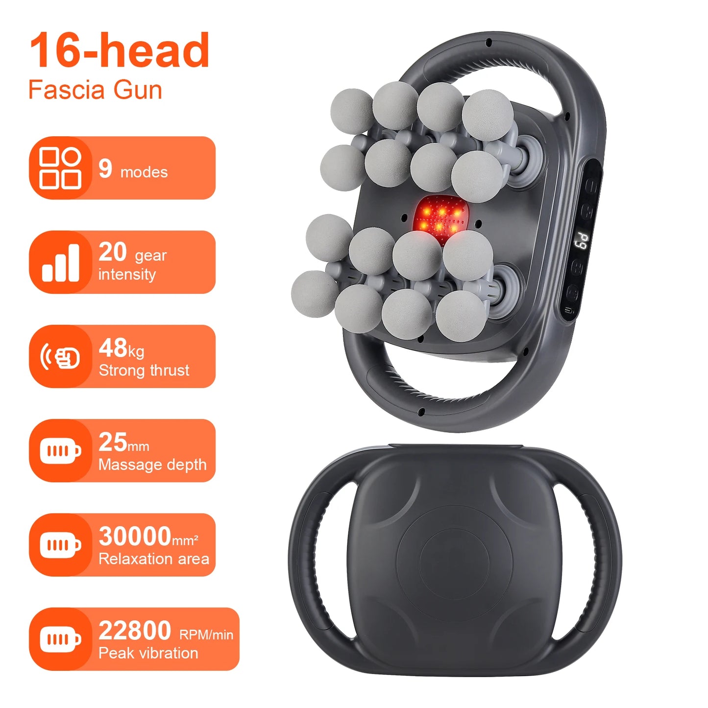 AuraRest 16-Head Deep Fascia Massager