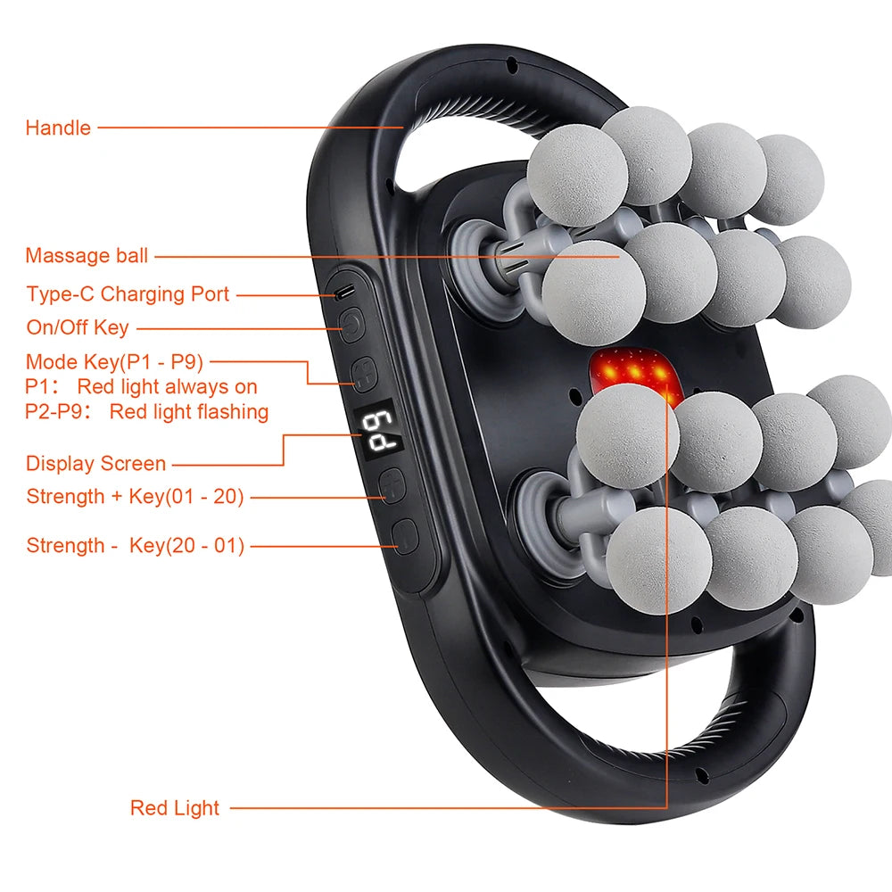 AuraRest 16-Head Deep Fascia Massager