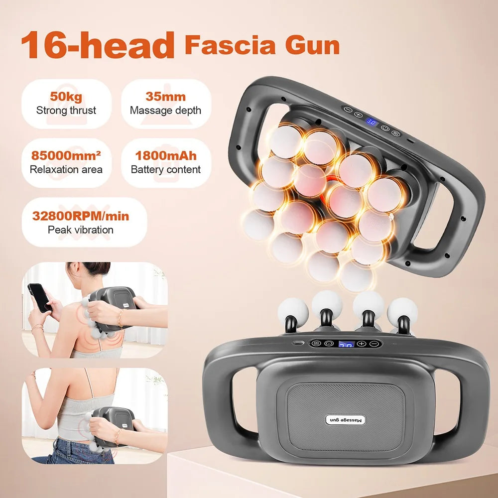 AuraRest 16-Head Deep Fascia Massager