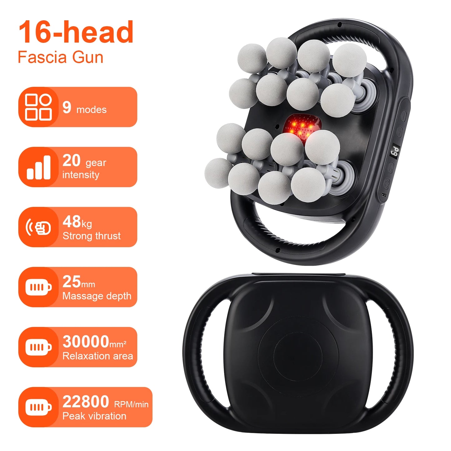 AuraRest 16-Head Deep Fascia Massager