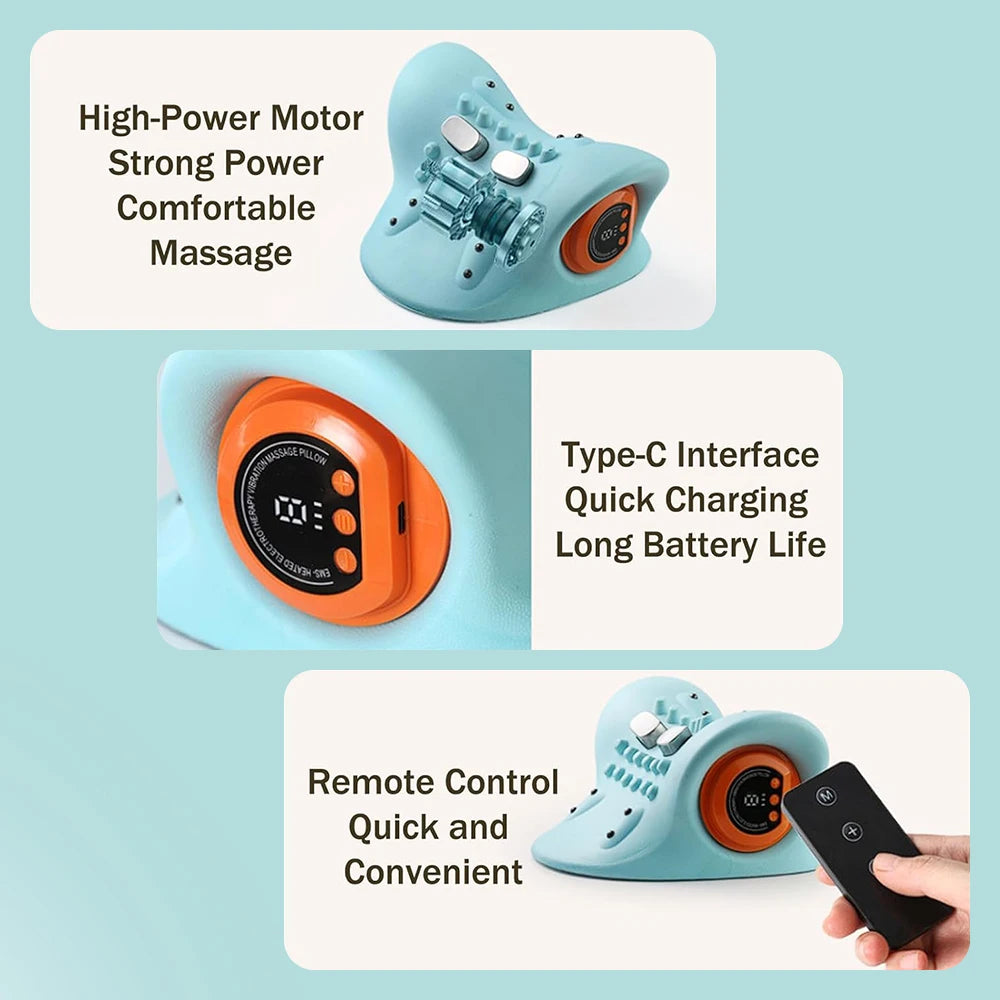 AuraRest EMS Neck Traction Pillow